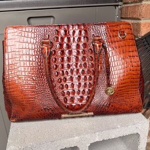 Brahmin Finley Pecan Melbourne Carryall Tote